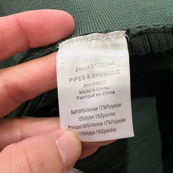 Veronica Beard Massaro Rib-Knit Pant - Size XL - NWT - forest green - Picture 6 of 10